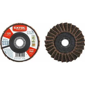 Brusný kotouč Extol Premium 8803384 | Lamelový brusný a leštící kotouč 125x22,23 mm, Z60