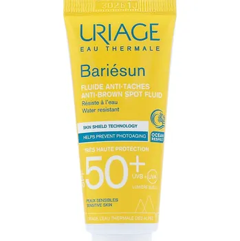 Přípravek na opalování Uriage Bariésun Anti-Brown Spot Fluid ochranný fluid proti hyperpigmentaci pleti SPF 50+ 40 ml