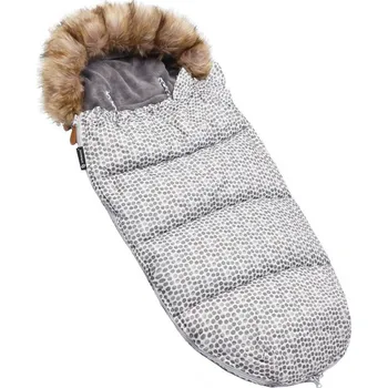 Fusak Zimní fusak s kožíškem 4v1 SPRINGOS MUMI bílý s puntíky