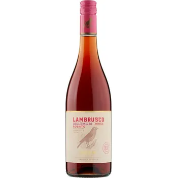 Víno Lambrusco Uccellino rosato Amabile Dell Emilia 0,75 l