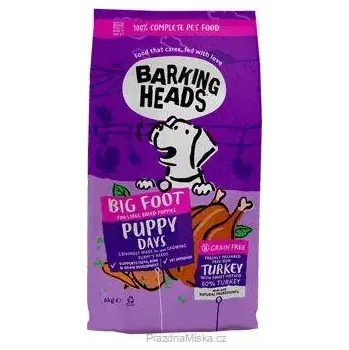 Krmivo pro psa BARKING HEADS Big Foot Puppy Days Turkey 6kg