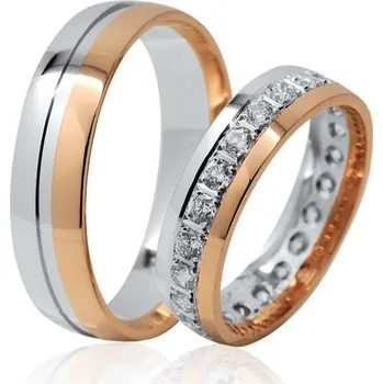 Prsten Snubní prsteny exclusive 18NK dámský Materiál: Červené zlato 14kt, Šířka: 4.8, Velikost: 41