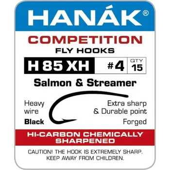 Rybářský háček Muškařský háček Hanák Competition Salmon & Streamer XH č. 6, 15 ks (H85XH)