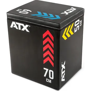 Plyometrický pěnový blok ATX Soft PlyoBox 50 x 60 x 70 cm pro funkční trénink - doprava zdarma