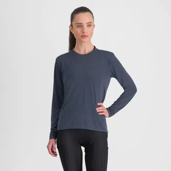 cyklistický dres SPORTFUL Cyklistické triko s dlouhým rukávem - GIARA - modrá S