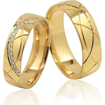 Prsten Snubní prsteny Retofy 31Bu dámský Materiál: Červené zlato 14kt, Šířka: 5.2, Velikost: 40