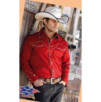 Westernová košile Jack červená XL