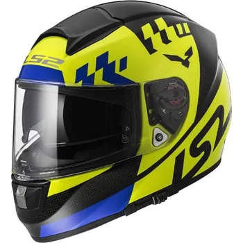 Helma na motorku LS2 LS2 FF397 VECTOR HPFC PODIUM helma H-V-žlutá/modrá vel.XS XS