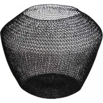 Svícen Textilomanie Černé kovové stínidlo na svíčku NERRAH BLACK Černá