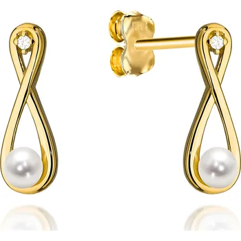 Hodinky Náušnice Bonore - Zlato 585 - Kubický Zirkon 141128