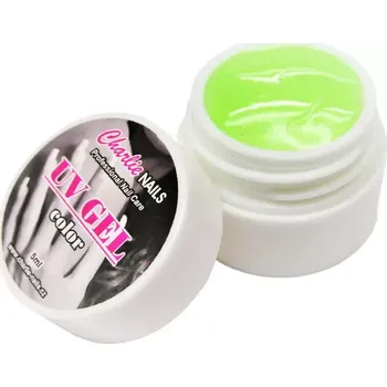 Charlie UV/LED gel 5ml - zelený glitter č.430