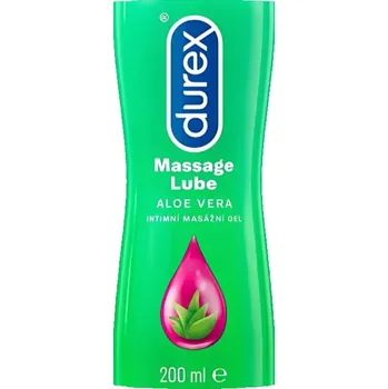 Lubrikační gel Durex Intimní masážní gel 2v1 s Aloe Vera 200 ml
