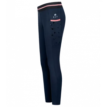 Vybavení pro jezdce Dětské zimní jezdecké legíny ELT Lucky Leni půlnoční modrá/Lucky Heart 116