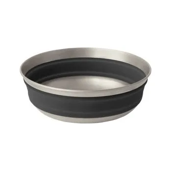 Kempingové nádobí Sea to Summit Detour Stainless Steel Collapsible Bowl - M Beluga Black černá