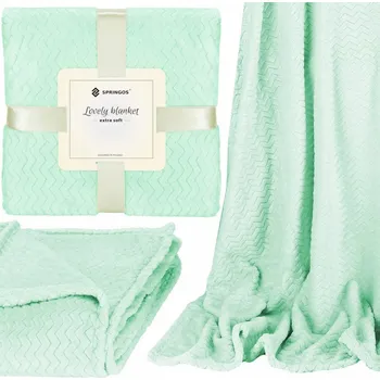 přikrývka Deka 200x220 cm Springos Splendit zelená