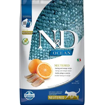 N&D Ocean Cat Adult Neutered Herring/Orange, 5 kg