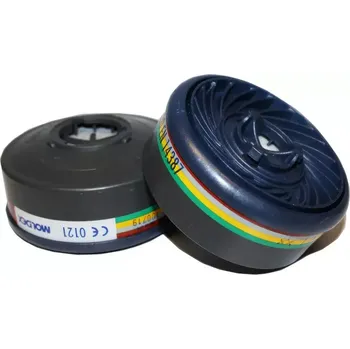 Filtry na kyseliny k respirátoru MOLDEX 2 KS (FILTR PROTI ČÁSTICÍM MOLDEX A1B1E1K1)