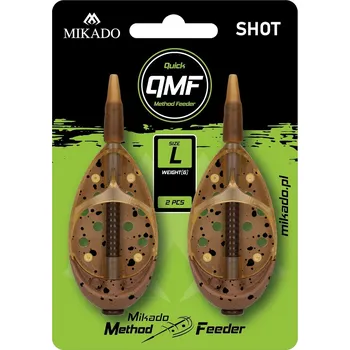 Mikado Krmítko Method Feeder Shot Q.M.F. System L 2 ks - 40 g