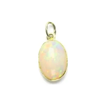 Přívěsek Zlatý přívěsek, přírodní welo opál, žluté zlato, 1,49 g - 13422 jeden kus (přírodní opál)