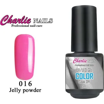 Charlie UV/LED Gel lak 5ml. č.16 růžový Jelly powder