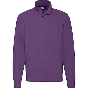 Cizojazyčná kniha Men's Purple Lightweight Sweat Jacket Fruit of the Loom Fruit of the Loom fialová 2693987