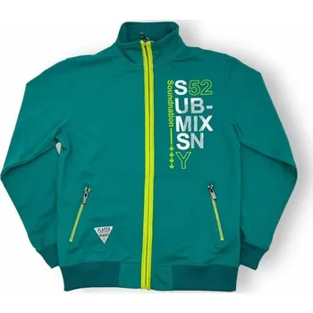 Chlapecká mikina Kugo Chlapecká zelená rozepínací mikina Barva: Zelená, Velikost: 134