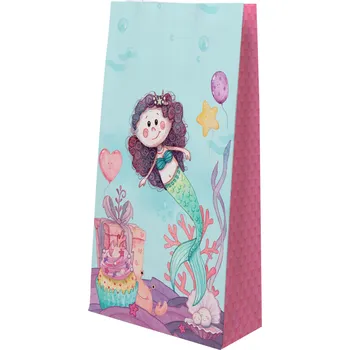Dárková taška Dárková taška Mořská panna, 12x20x5 cm, 8 ks