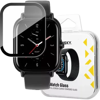 Příslušenství k chytrým hodinkám Wozinsky Watch Glass - tvrzené sklo pro chytré hodinky Xiaomi Amazfit GTS 2 , černá, 9145576262085