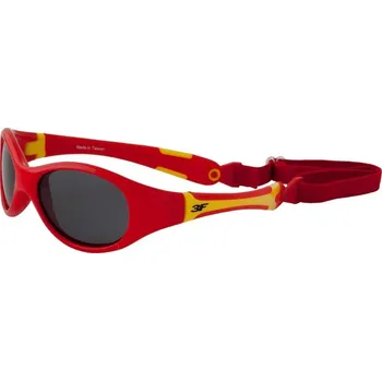Módní doplněk Dětské POLARIZAČNÍ gumové sluneční brýle 3F s GUMIČKOU - červené