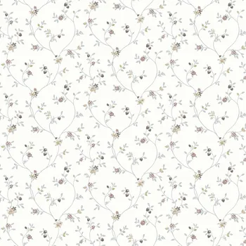 Tapeta Parato Bílá vliesová květinová tapeta na zeď, 12331, Fiori Country, Parato, velikost 10,05 x 0,53 m