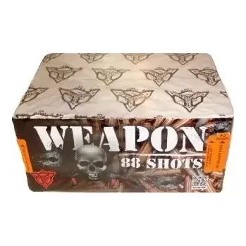 Zábavní pyrotechnika Kompaktní ohňostroj WEAPON (88 ran/20mm) - 1min.