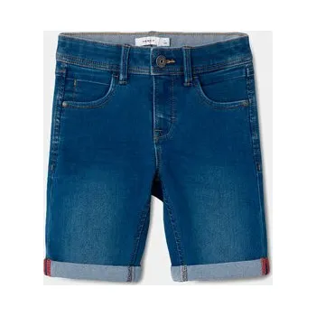 Pánské kraťasy NAME IT Džínové šortky Sofus 13150022 Tmavomodrá Slim Fit 92