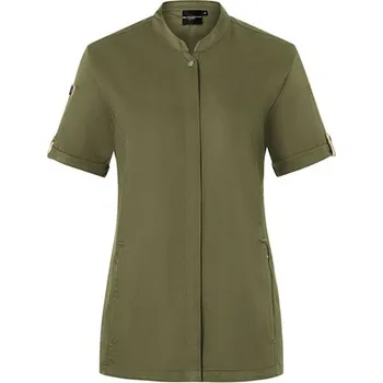 Gastro oděv Karlowsky Dámská gastro košile KY135 Moss Green (ca. Pantone 7764C) 40