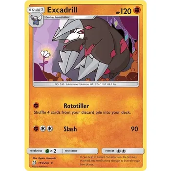 Karetní hra Excadrill 119/236 - Unified Minds Typ karty: Reverse Holo