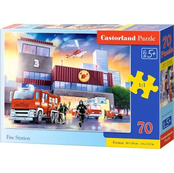 Puzzle Puzzle Castorland 70 dílků premium - Požární stanice