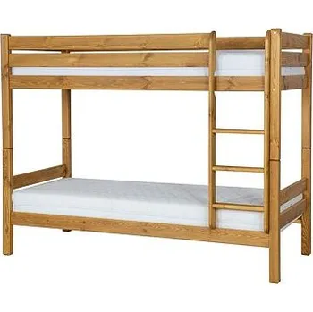 Ložnicová sestava Patrová postel LK736 rozměr 80x200 povrchová úprava - včelí vosk Přírodní včelí vosk