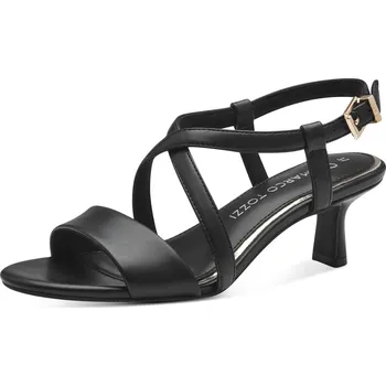 Dámské sandále DÁMSKÉ SANDÁLY MARCO TOZZI 2-28355-42 001 ČERNÁ Barva: Černá, Velikost: 38
