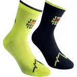 Ponožky turistické LA SPORTIVA For Your Mountain Socks Black/Neon - 35-37