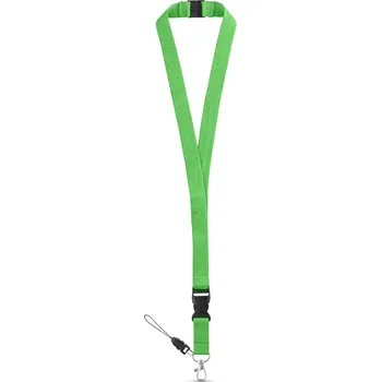 MURRAY. Polyesterová šňůrka s kovovou karabinou - Světle zelená
