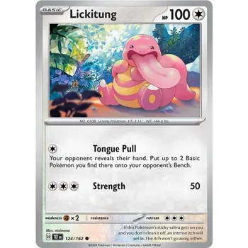 Sběratelská karetní hra Lickitung 124/162 - Temporal Forces Typ karty: Reverse Holo