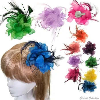 Ozdoba do vlasů Girardi,Květina do vlasů F190171, tmavá fialová