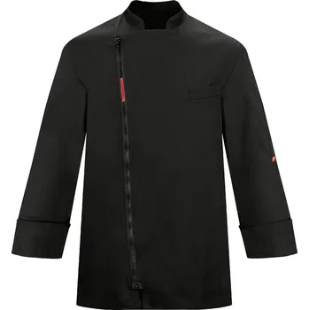 Gastro oděv TOMA Kuchařský rondon TOMA (zapínání na zip) - černý, dlouhý rukáv XXXL T-1633-B-3XL