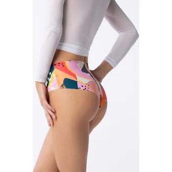 Dámské spodní prádlo Dámské kalhotky brazilky Simple Brasil Maxi Tutti Frutti Mix barev - Julimex Mix barev XL