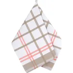 Kuchyňská utěrka 1 ks - 50x70 cm Kostka růžová