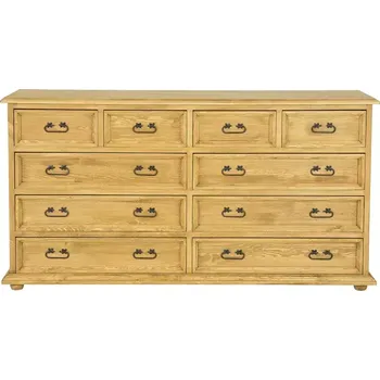 Drewmax KD708 dřevěná komoda masiv borovice rustikal (KD708 komoda SIMPLE)