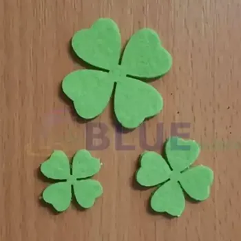 Textilní nažehlovací páska Nažehlovací čtyřlístek zelený 3ks