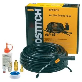 Hřebíkovačka Bostitch SADA VZDUCHOVÉ HADICE 15M + PŘÍSLUŠENSTVÍ + OLEJ