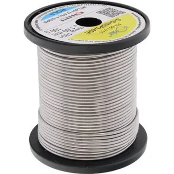 Páječka Kovohutě Příbram pájka trubičková, Sn62Pb37Cu1, tavidlo F1 průměr trubičky 0,6 mm množství 100 g