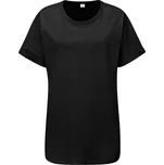 Mantis Volné dámské tričko s krátkým rukávem - Černá | XL