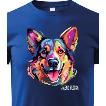 Chlapecké tričko Dětské tričko Německý ovčák, Barva Modrá, Velikost 158 cm/12 roků, Canvas Dětské tričko 2451